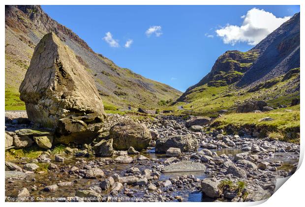 Honister Pass Stream Print by Darrell Evans