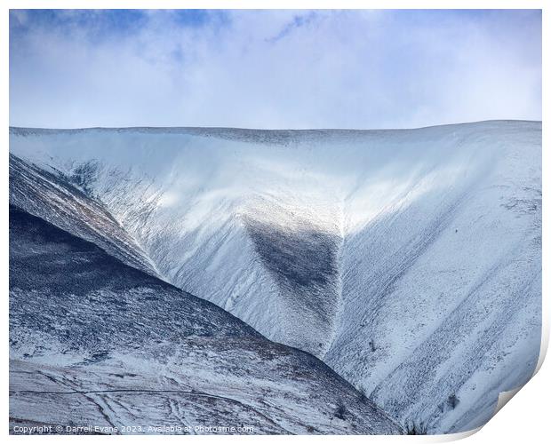 Skiddaw up close Print by Darrell Evans