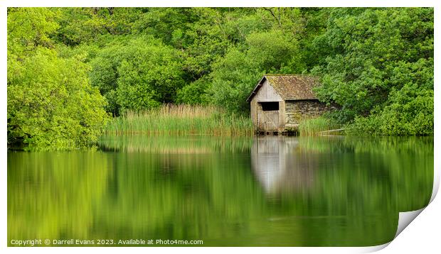 Boathouse at Rydal Print by Darrell Evans