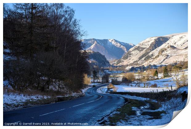 Road to Blencathra Print by Darrell Evans