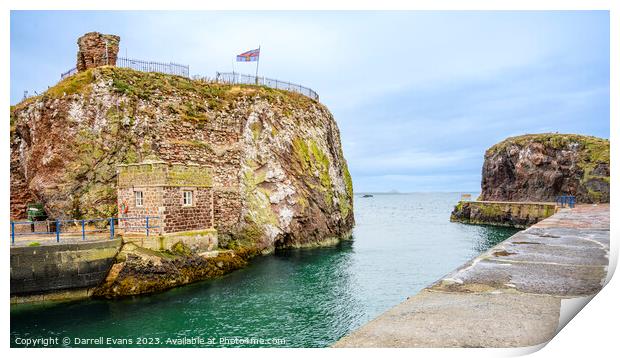 Dunbar Harbour Entrance Print by Darrell Evans