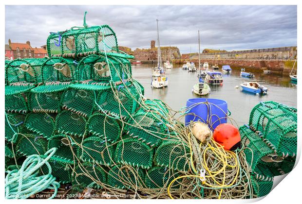 Dunbar Harbour Print by Darrell Evans