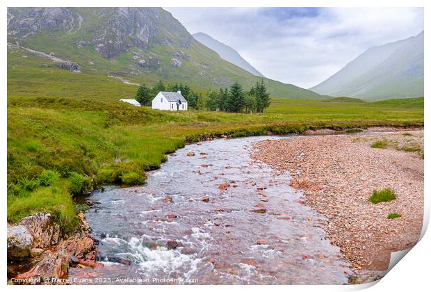 River Coupall in Glencoe Print by Darrell Evans