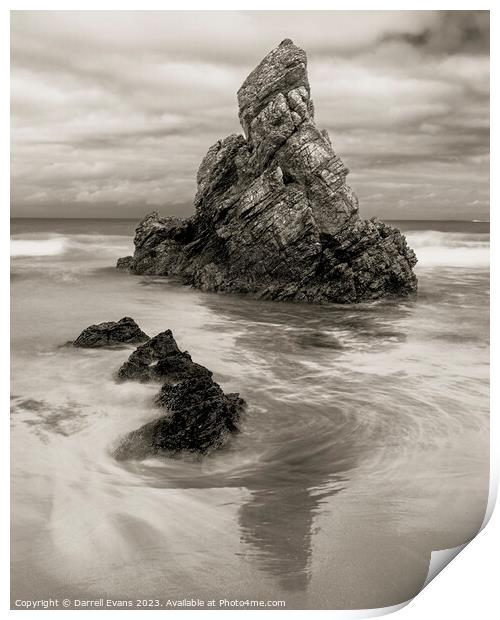 Stone and Sea Print by Darrell Evans