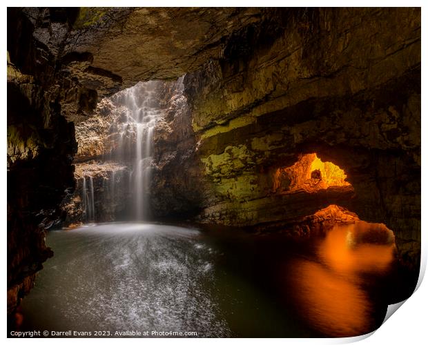 Smoo Cave Print by Darrell Evans