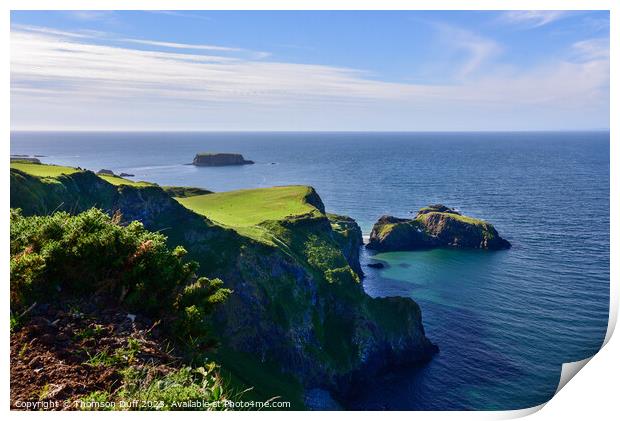 Carrick-a-rede, Co. Antrim, Northern Ireland  Print by Thomson Duff