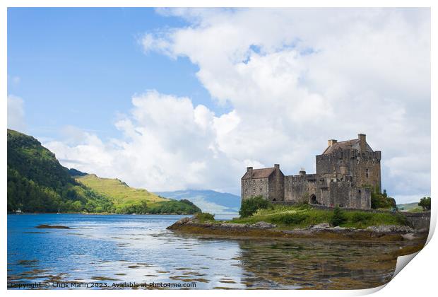 Eilean Donan Castle and Loch Duich Print by Chris Mann