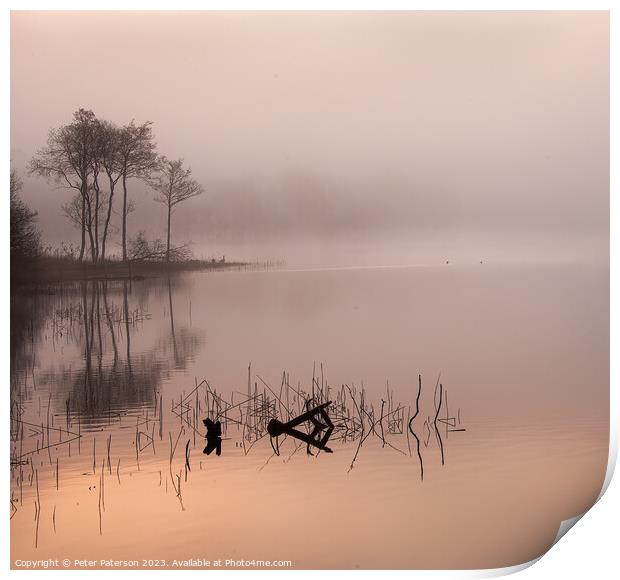 Loch Ard Sunrise Print by Peter Paterson