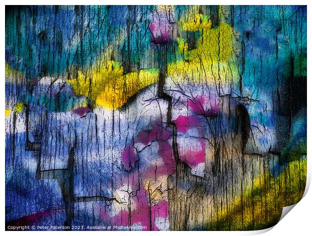 Abstract Photo of Graffiti Print by Peter Paterson