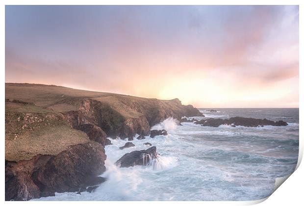 Sunset at Lizard Point. Print by Matthew Grey