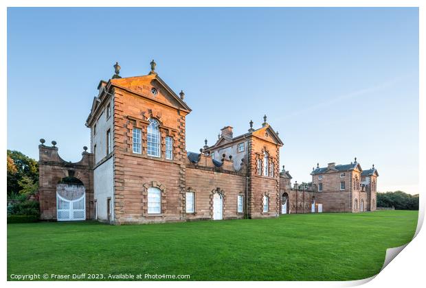 Evening light at Chatelherault, Hamilton, Scotland Print by Fraser Duff