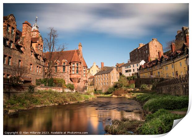 Dean Village Print by Alan Millarvie