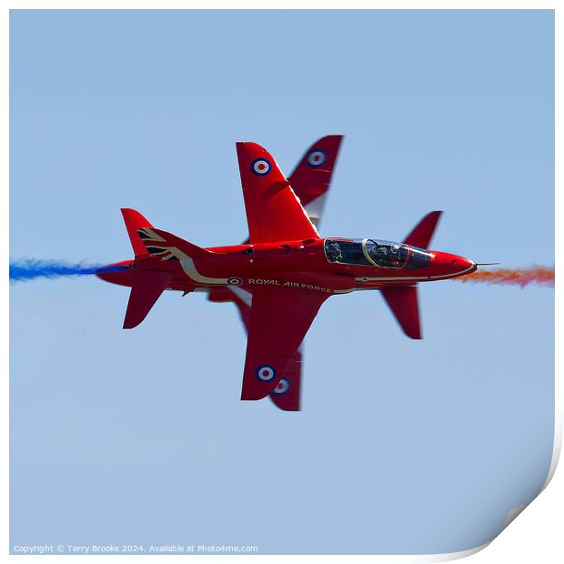 Red Arrows Fast Pass Print by Terry Brooks