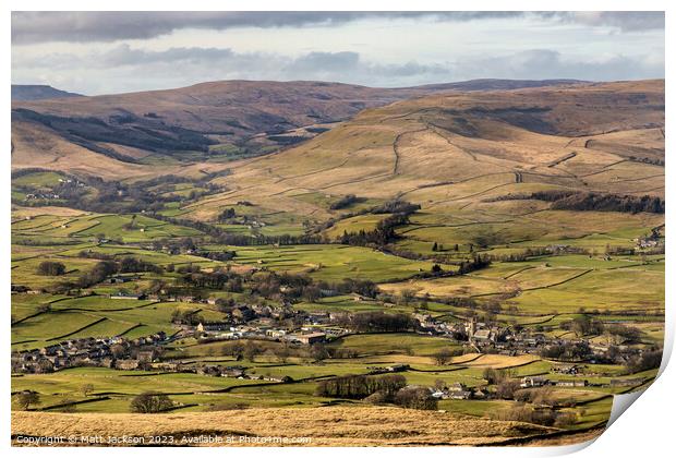 Hawes in Wensleydale Print by Matt Jackson