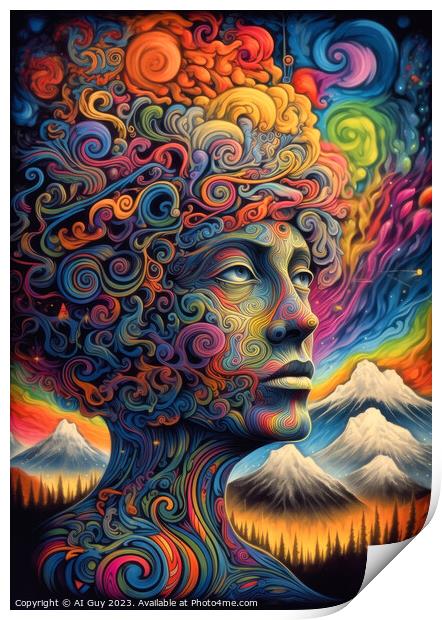 Trippy Acid Art Print by Craig Doogan Digital Art