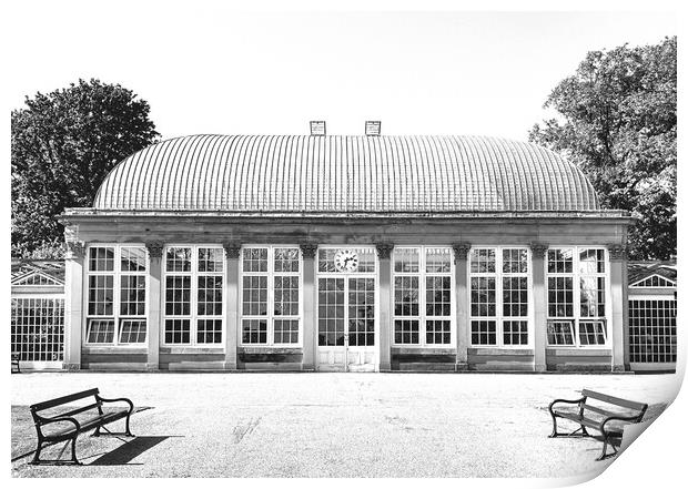 An Elegant Victorian Greenhouse   Print by Peter Lewis