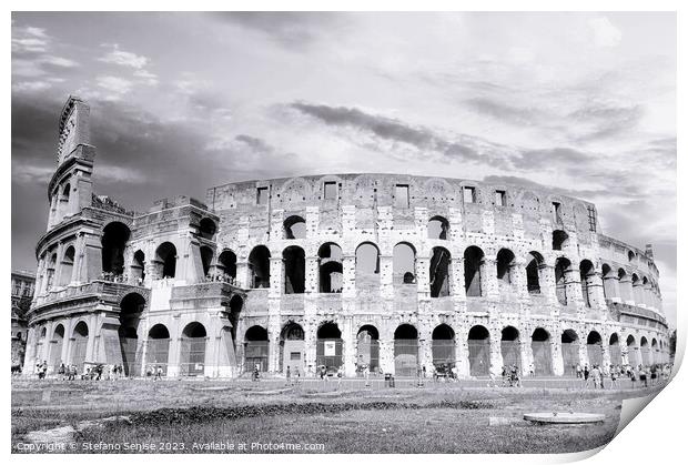 The Iconic Colosseum An Eternal Marvel Print by Stefano Senise
