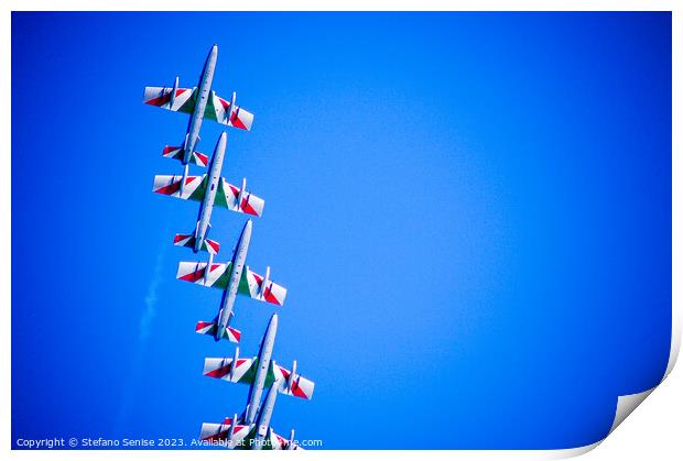 Spectacular Italian Airshow Stunt Print by Stefano Senise