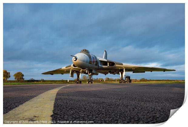 Vulcan Bomber Print by Andy Critchfield