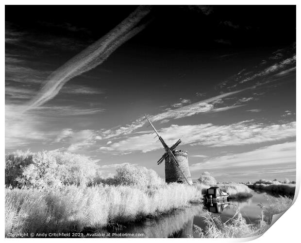 Brograve Mill Print by Andy Critchfield