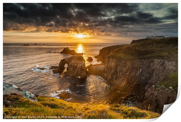 Enys Dodnan & The Armed Knight Print by Paul Martin