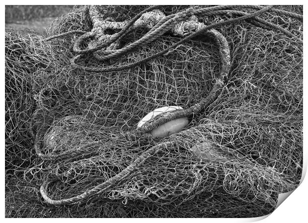 Fishing Nets Print by Alex Fukuda