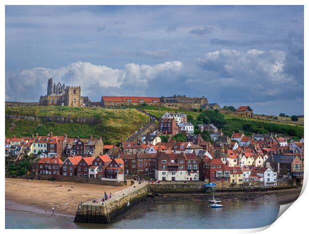 Whitby Bay Print by Paul Grubb