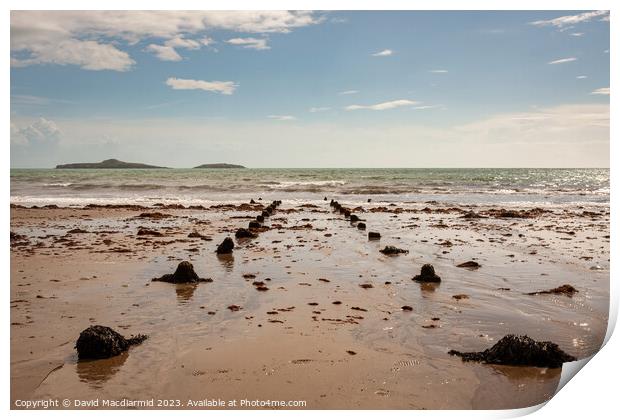 Aberdaron Beach Print by David Macdiarmid