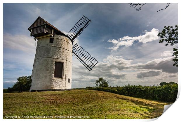 Ashton Windmill, Somerset Print by David Macdiarmid