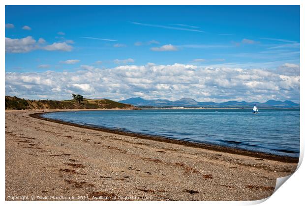 Llanbedrog Beach Print by David Macdiarmid