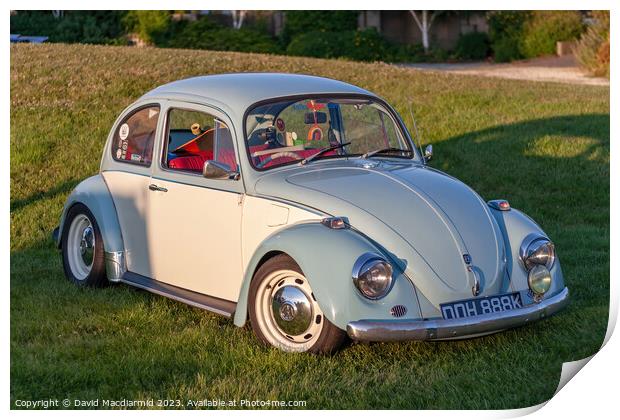 The Iconic VW Beetle Print by David Macdiarmid