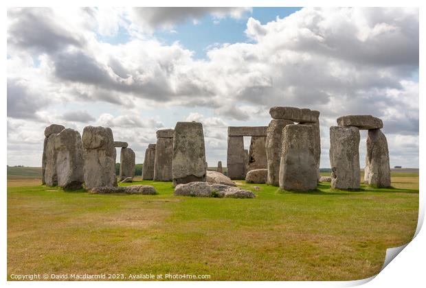 Stonehenge Print by David Macdiarmid