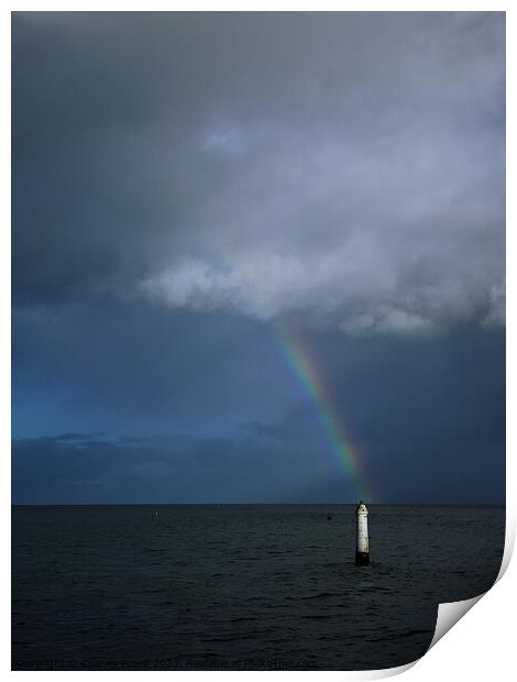 Devon sent rainbow Print by Charles Powell