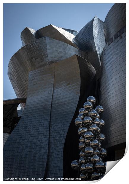 Guggenheim Museum, Bilbao Print by Philip King