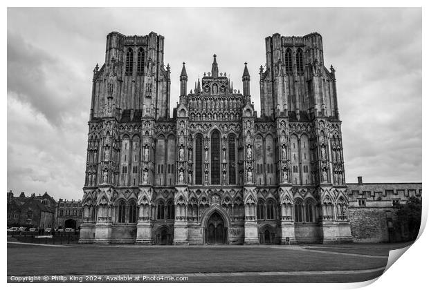 Wells Cathedral  Print by Philip King