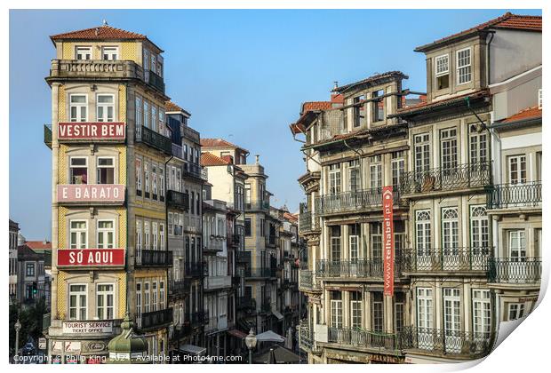 Porto Buildings Print by Philip King