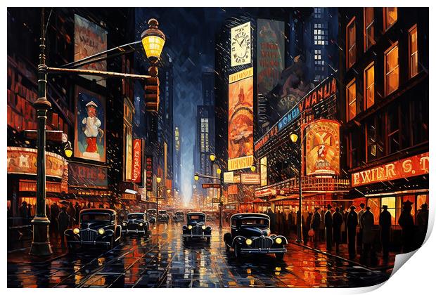 New York in the 1920's  Print by CC Designs