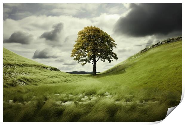 Sycamore Gap  Print by CC Designs