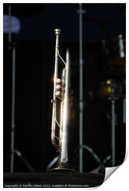 Harmony at Beatyard: Trumpet Illuminated Print by Fabrice Jolivet