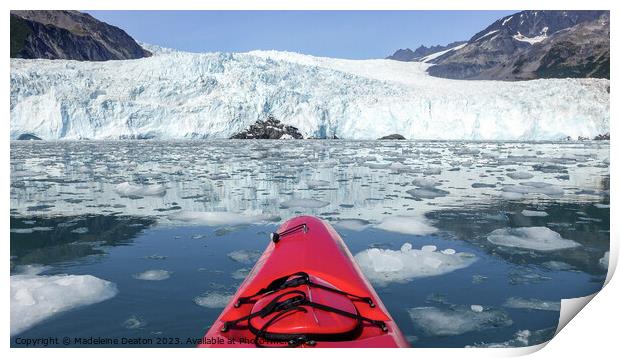 Paddle to the Glacier Print by Madeleine Deaton