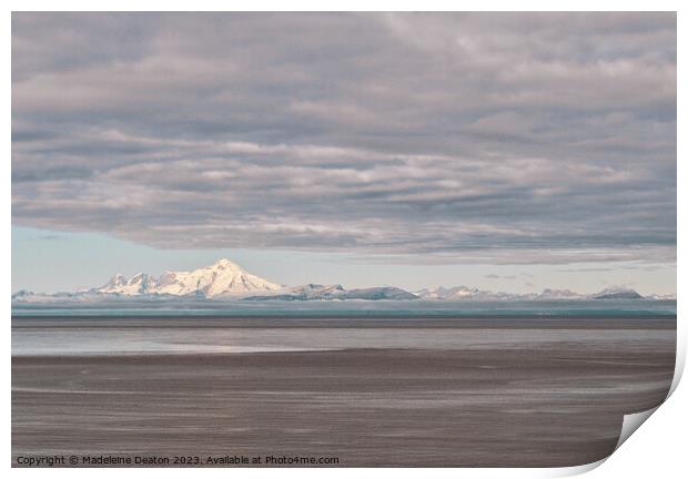 Stormy Clouds over the Cook Inlet Print by Madeleine Deaton