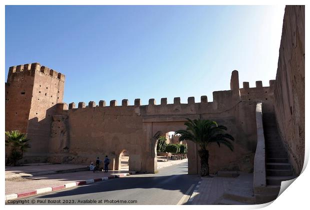 City walls and gate, Taroudant, Morocco Print by Paul Boizot