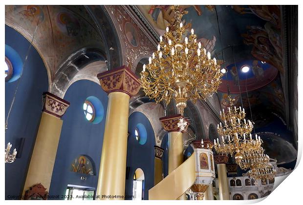 Church interior, Kos Town 2 Print by Paul Boizot