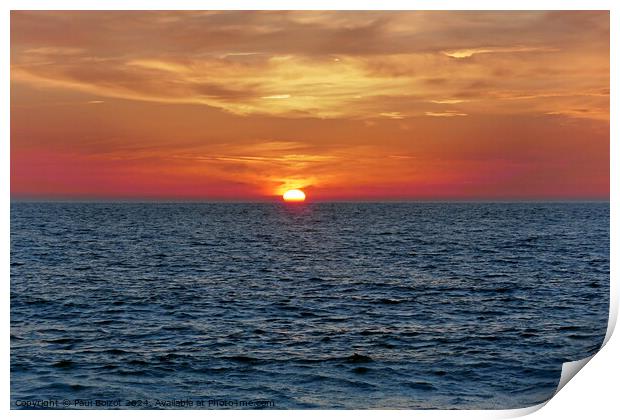 Sunset at Choklaka beach, Patmos 3 Print by Paul Boizot