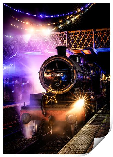 Sheringham Locomotive  Print by Bryn Ditheridge