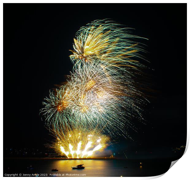 plymouth Firework Contest 2023 Print by Jonny Angle