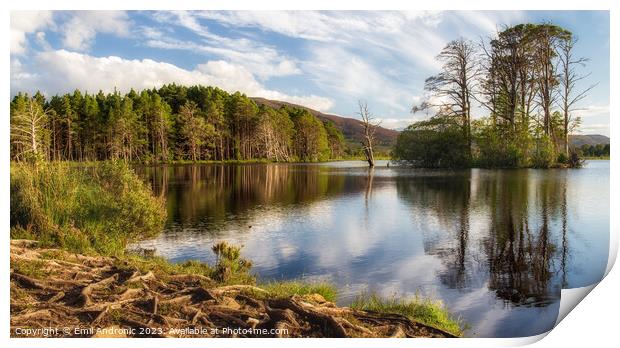 Loch Mallachie  Print by Emil Andronic