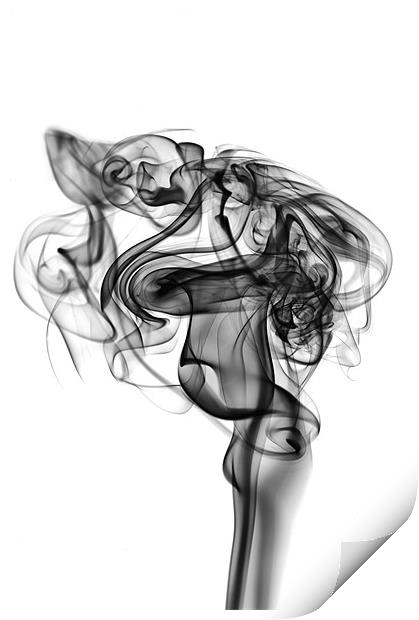 Smoke Abstract 7 Print by Simon Gladwin
