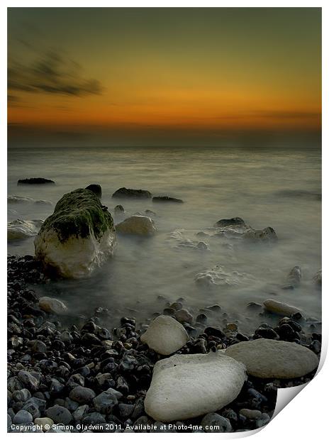 Criel Sur Mer Print by Simon Gladwin