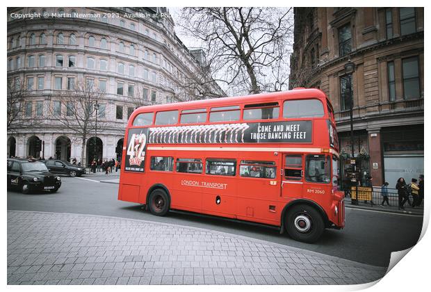Routemaster Bus Print by Martin Newman